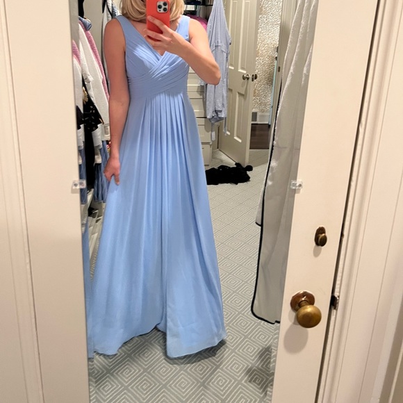 JJs House Dresses Periwinkle Blue Long Bridesmaid Dress Poshmark